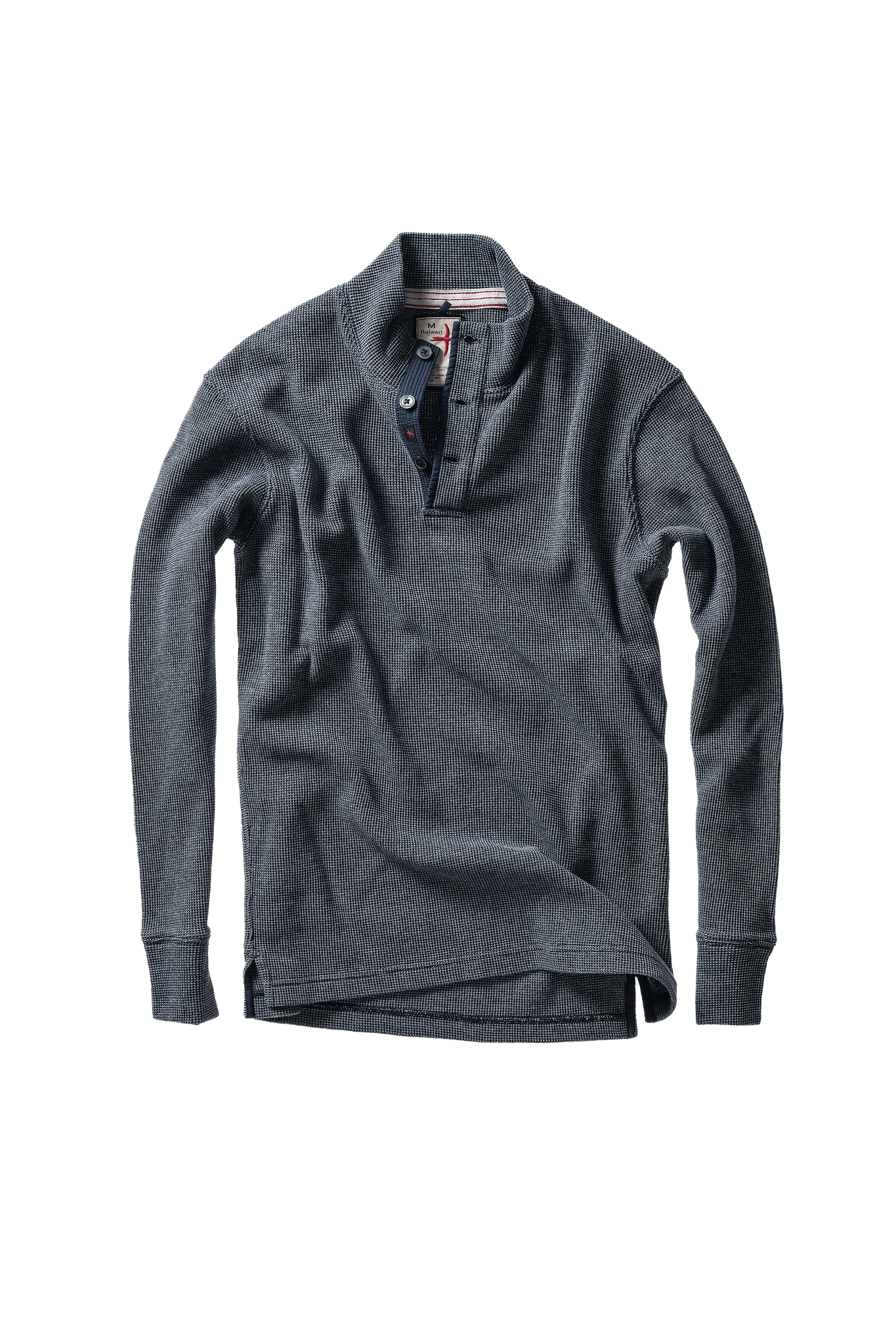 Relwen Bi-Waffle Moc Relwen Navy / L Men's Pullovers Rivers and Glen Trading Co