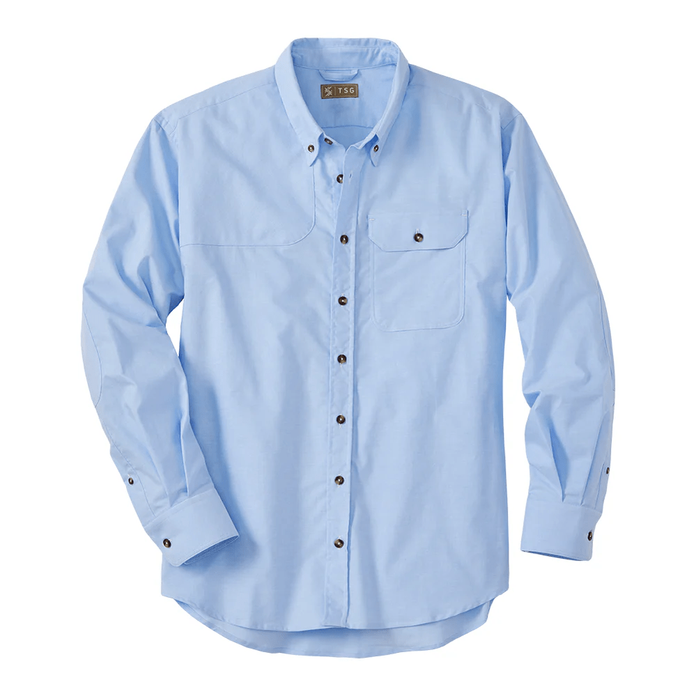 TSG King Charles Flannel Shooting Shirt TSG Blue Oxford / M Men's Long Sleeve Shooting Shirts Rivers and Glen Trading Co