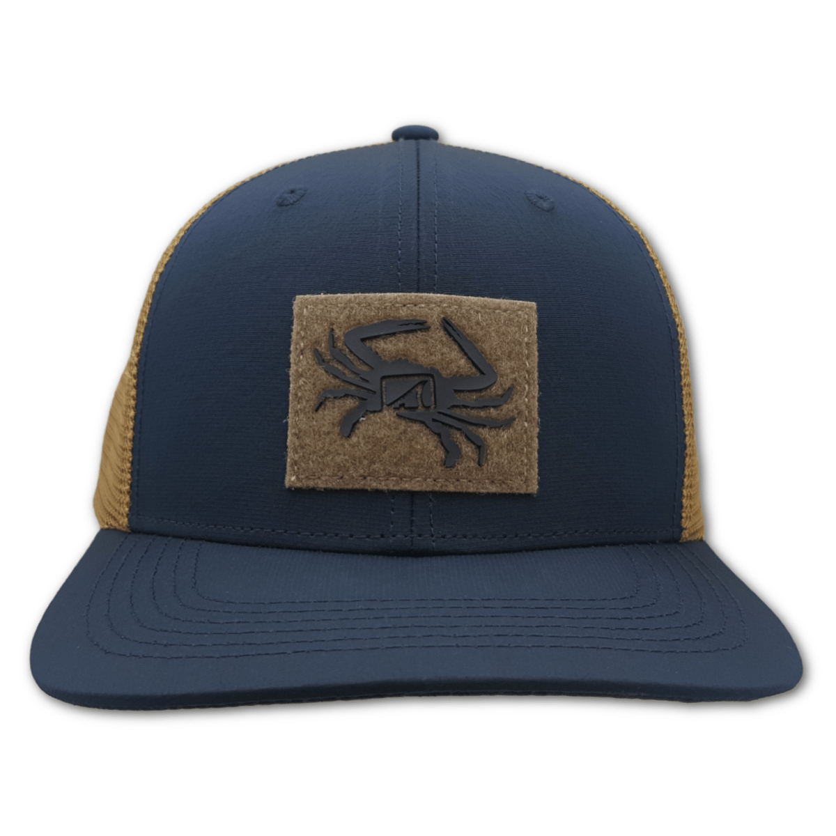 SWC Drifter- 6 Panel Trucker Skinny Water Culture Navy/Gold (Felt) Headwear Rivers and Glen Trading Co