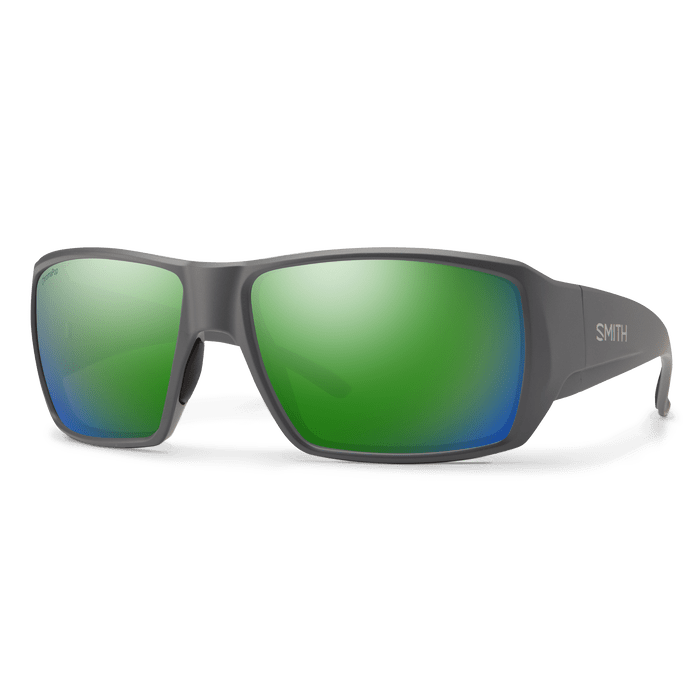 Smith Guide's Choice S Smith Matte Cement / ChromaPop Polarized Green Mirror Sunglasses Rivers and Glen Trading Co