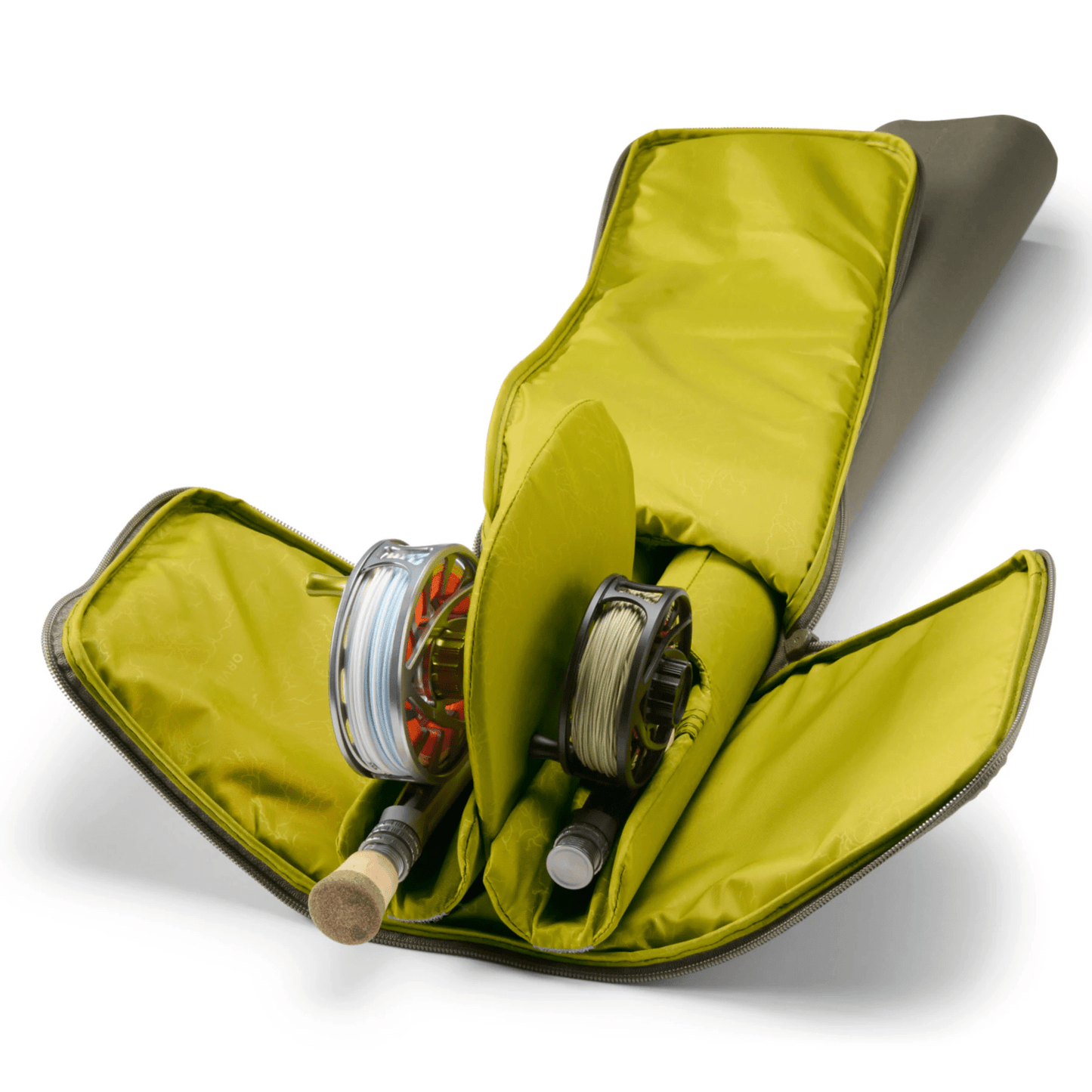 Orvis Rod and Reel Case Orvis Dusty Olive / Double Luggage Rivers and Glen Trading Co