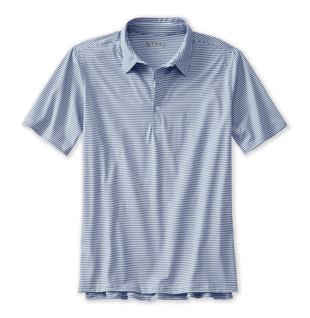 TSG Topper Polo TSG Navy Cast Stripe / L Men's Polos Rivers and Glen Trading Co