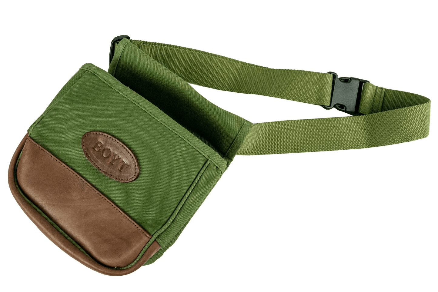 Boyt Signature Series Canvas & Leather Shell Pouch Boyt OD Green Shell Belt Rivers and Glen Trading Co