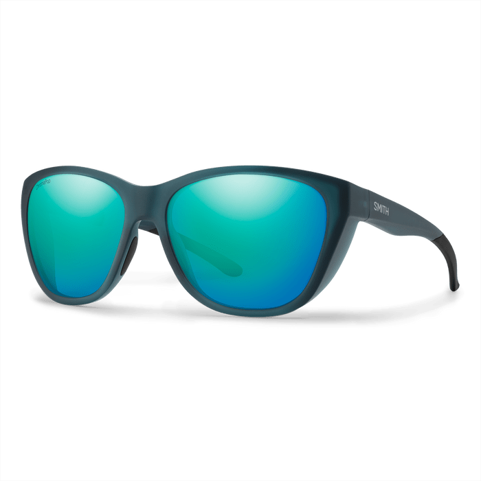 Smith Shoal Smith Matte Pacific Crystal / Chromapop Glass Polarized Opal Mirror Sunglasses Rivers and Glen Trading Co
