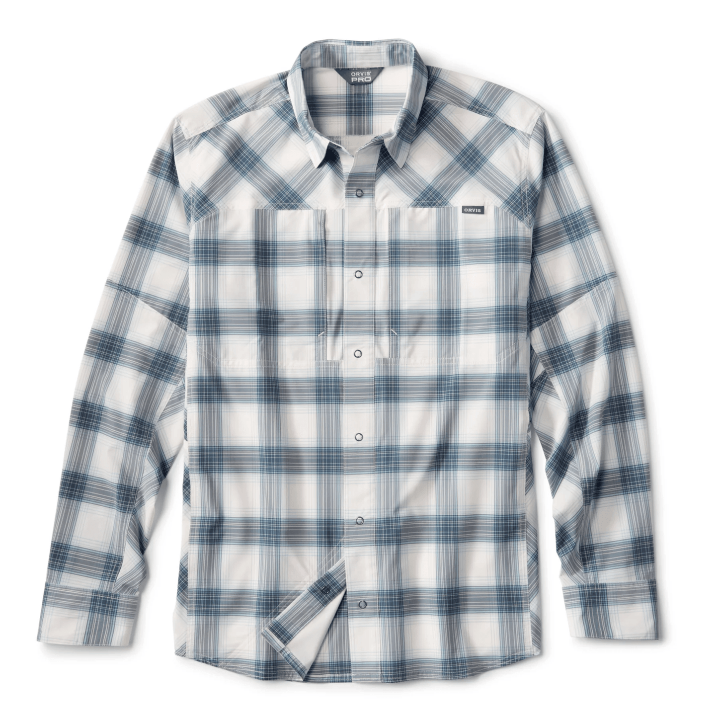 Orvis Men's Pro Stretch LS Shirt Orvis Storm Plaid / XXL Men's Long Sleeve Button Down Shirts Rivers and Glen Trading Co