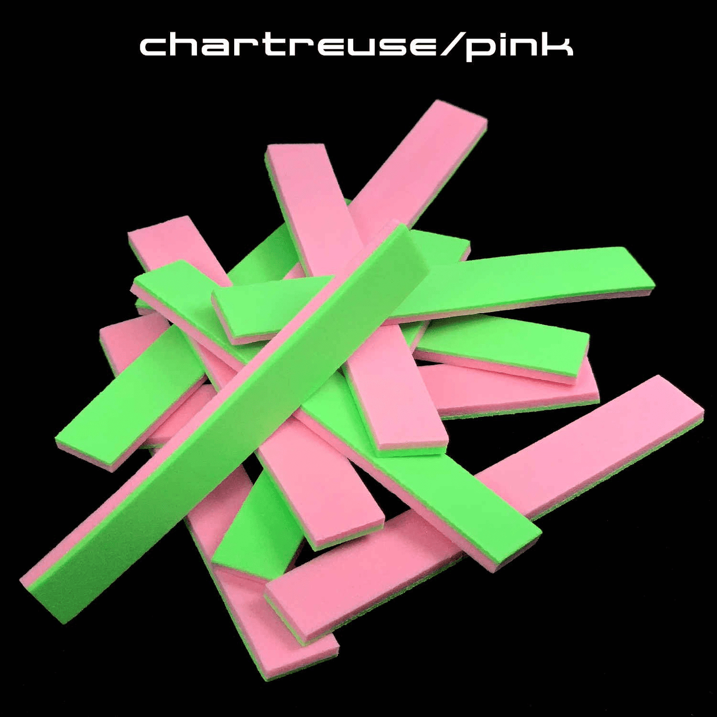 Topwater Fly Foam Strips Sight Cast Pink/Chartreuse Fly Tying Rivers and Glen Trading Co