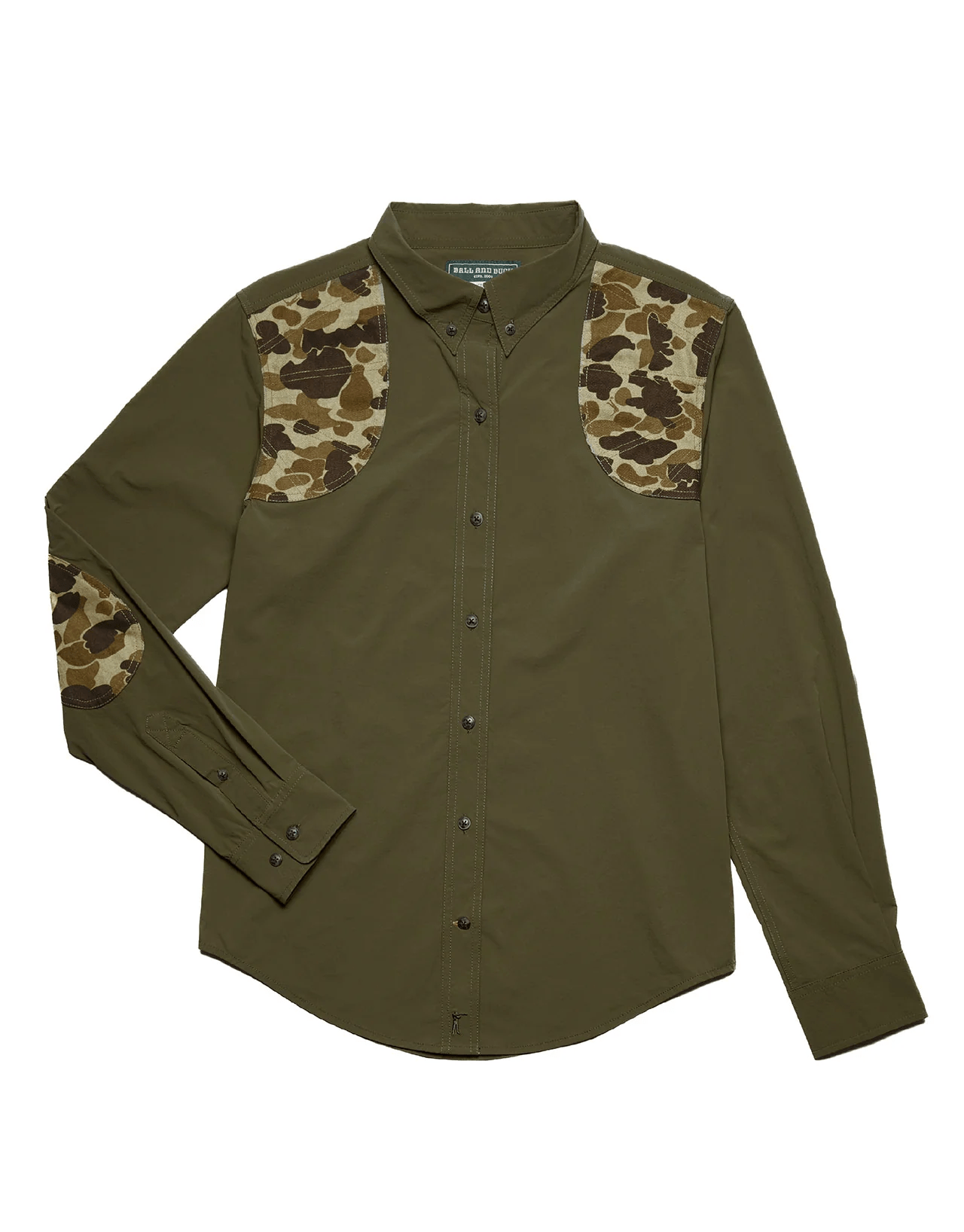 Ball and Buck Active+ Joan Shirt Ball and Buck Olive/Original Camo / XS Women's Long Sleeve Hunting Shirts Rivers and Glen Trading Co