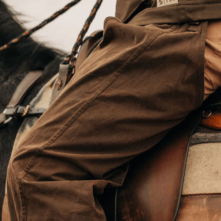 TSG Waxed Briar Chaps TSG Rustic Olive / One Size Fits Most Men's Hunting Pants Rivers and Glen Trading Co