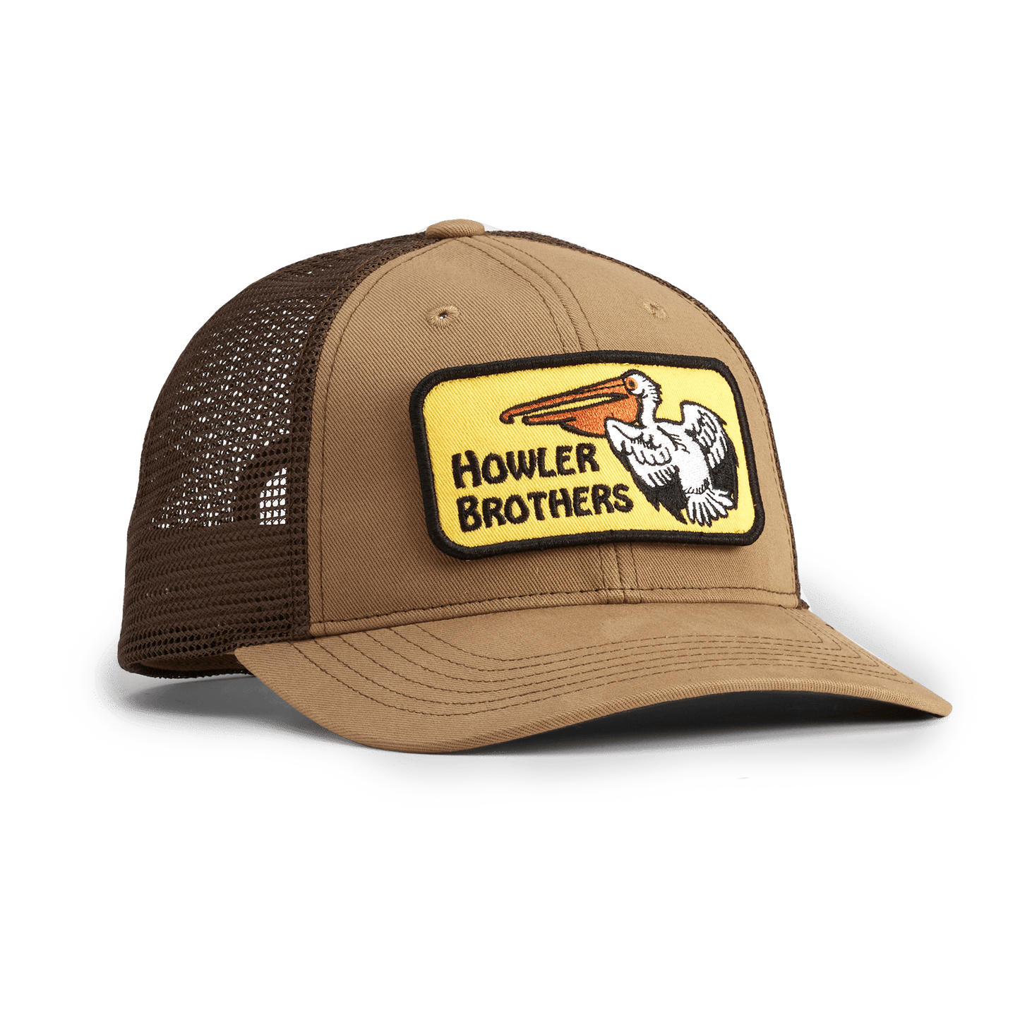 Howler Brothers Pelican Badge Standard Hat Howler Brothers British Khaki Headwear Rivers and Glen Trading Co