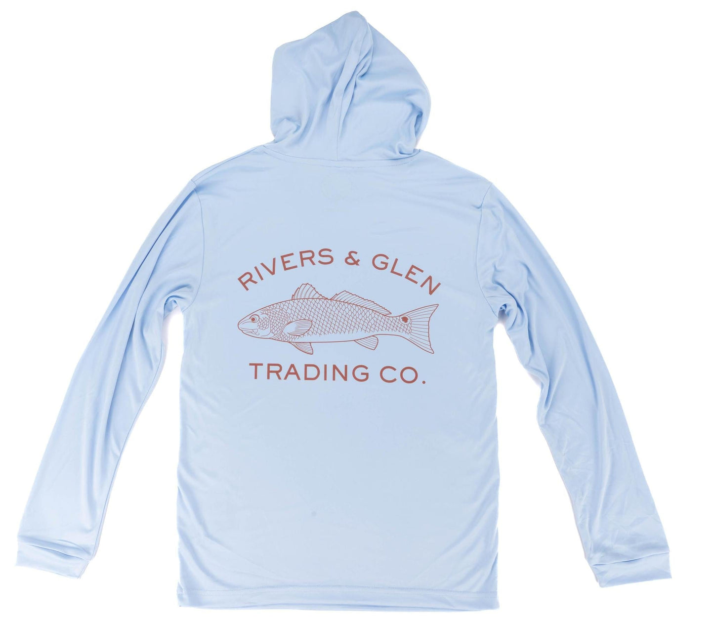 R&G Redfish Solar Hoodie Rivers and Glen Trading Co. Shirts Blue Mist / L Hoodies Rivers and Glen Trading Co