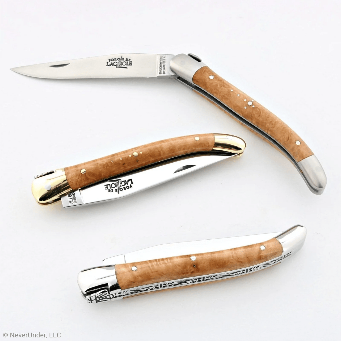 Laguiole 9cm Brass Bolster Shiny Finish Laguiole Briarwood Knives Rivers and Glen Trading Co