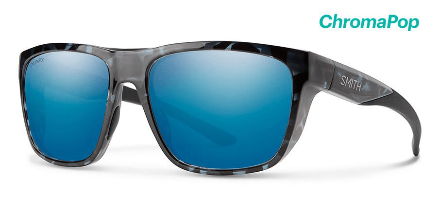 Smith Barra Smith Black Ice Tortoise / Chromapop Glass Polarized Blue Mirror Sunglasses Rivers and Glen Trading Co