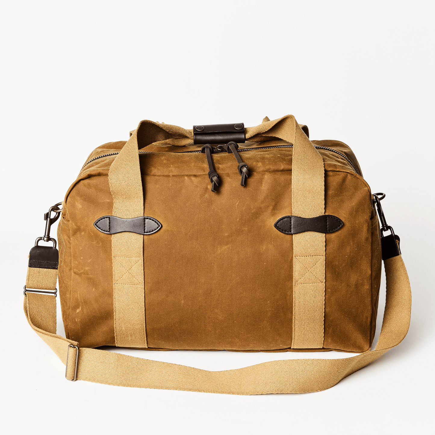 Filson Tin Cloth Medium Duffle Bag Filson Dark Tan Luggage Rivers and Glen Trading Co