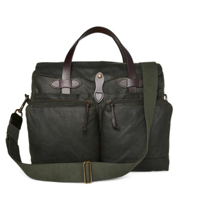 Filson 24 Hour Tin Cloth Briefcase Otter Green - Rivers & Glen Trading Co.