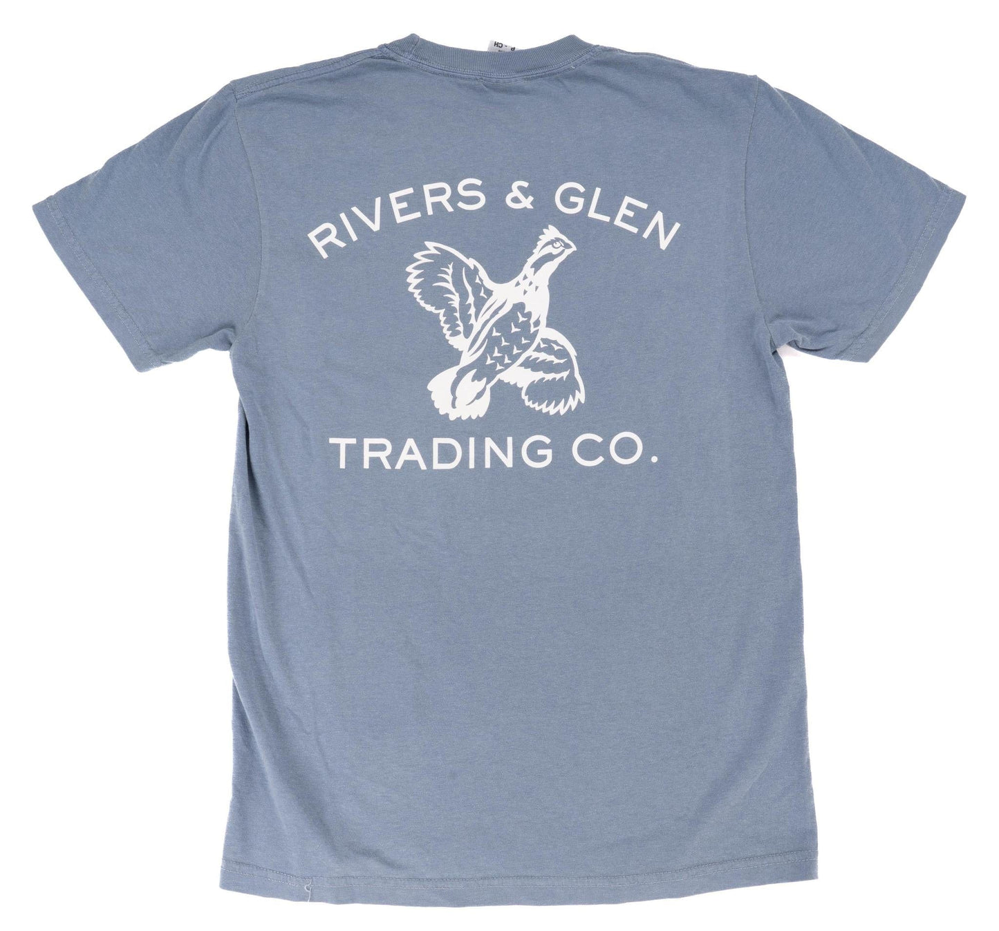 R&G Quail Comfort Colors SS Pocket Tee Rivers and Glen Trading Co. Shirts Blue Jean / S Short Sleeve Tee Shirts Rivers and Glen Trading Co