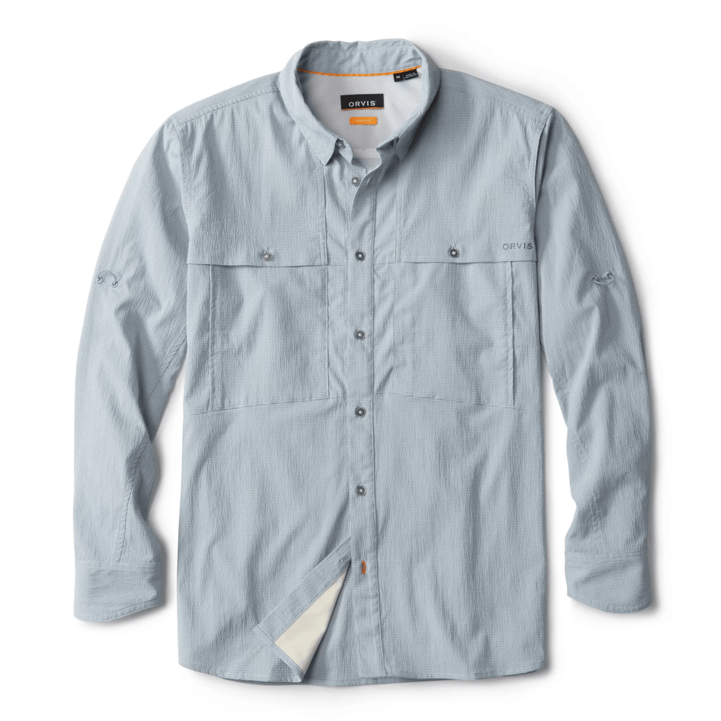 Orvis Long-Sleeved Open Air Caster Orvis 2XL / Mineral Blue/White Men's Long Sleeve Button Down Shirts Rivers and Glen Trading Co