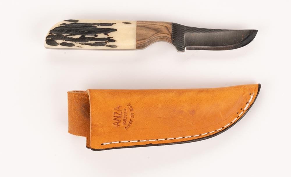 Anza WK3R-Walnut-LJ Bone Knife (149W) Anza Knives Knives Rivers and Glen Trading Co