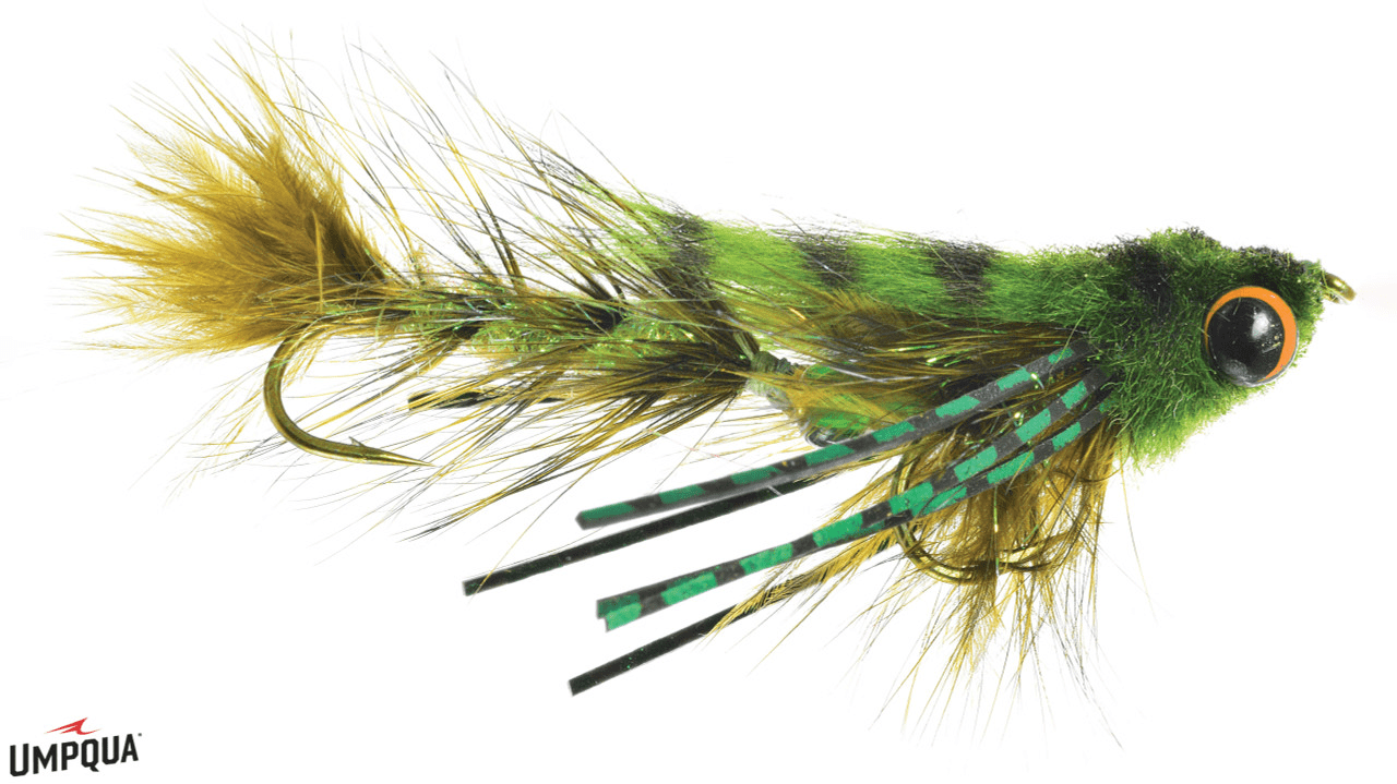 BABY GONGA Umpqua OLIVE / 08 Flies Rivers and Glen Trading Co