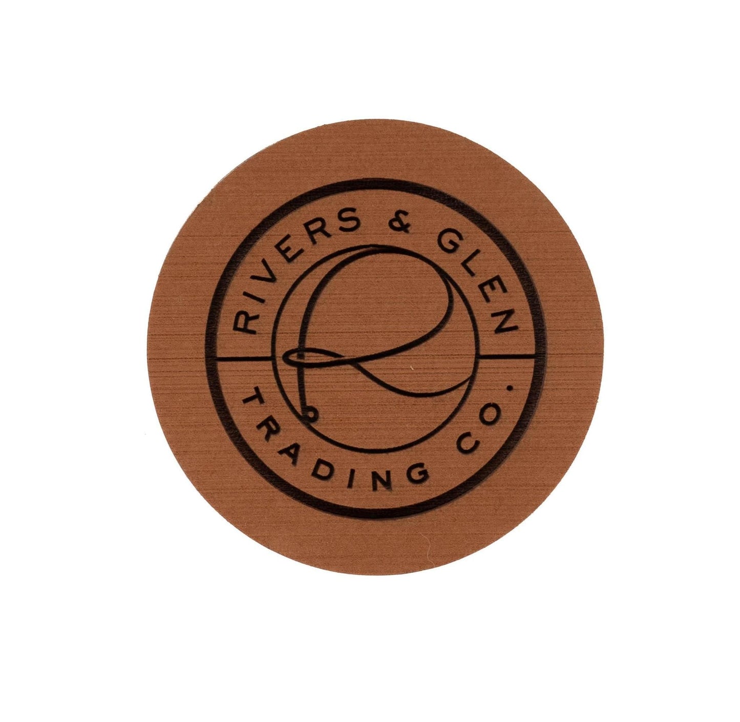 Rivers and Glen Fly Patch Kings Point Laser Works Circle / Teak Fly Patch Rivers and Glen Trading Co