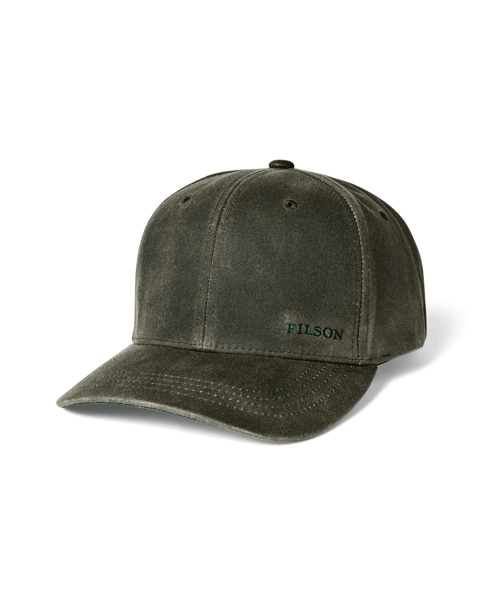 Filson Waxed Logger Cap Filson Otter Green Headwear Rivers and Glen Trading Co