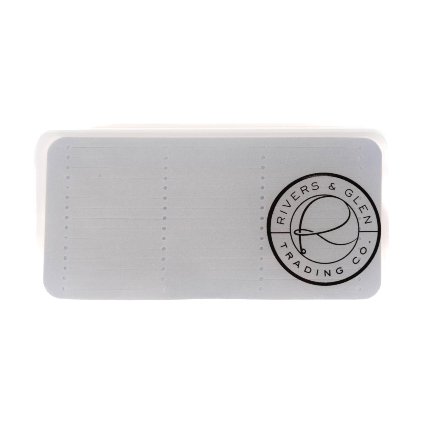 R&G Clear Fly Box with Gray Liner South Fork Distributors Fly Boxes Rivers and Glen Trading Co