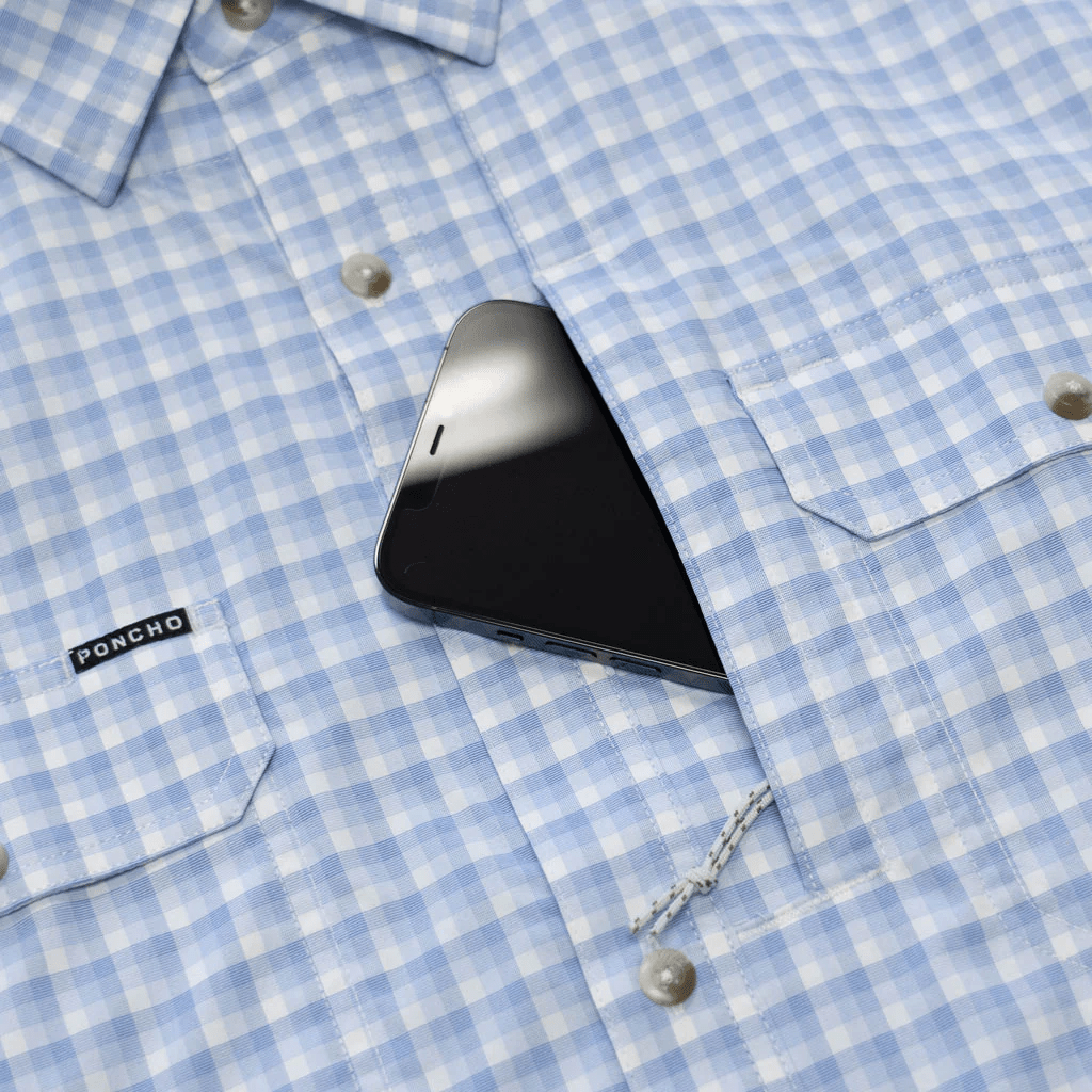 Poncho The Wahoo Poncho Men's Long Sleeve Button Down Shirts Rivers and Glen Trading Co