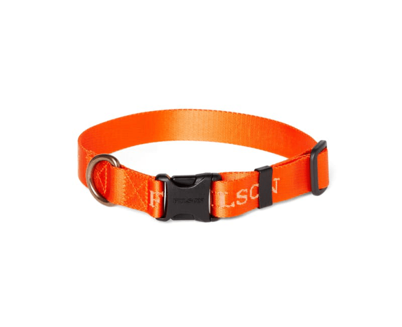 Filson Nylon Dog Collar Filson Flame / S Dog Collars Rivers and Glen Trading Co