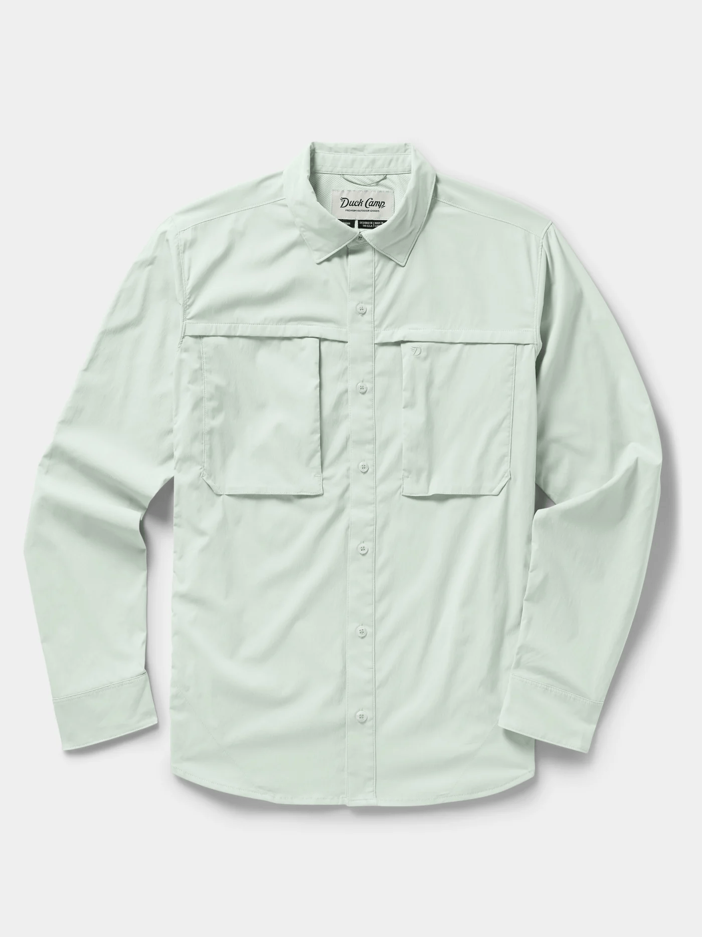Duck Camp Men's Lightweight Fishing Shirt- LS Duck Camp Sea Foam / M Men's Long Sleeve Button Down Shirts Rivers and Glen Trading Co
