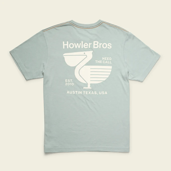 Howler Brothers Pelican Postage Pocket T-Shirt Howler Brothers Men's Short Sleeve Tee Shirts Rivers and Glen Trading Co