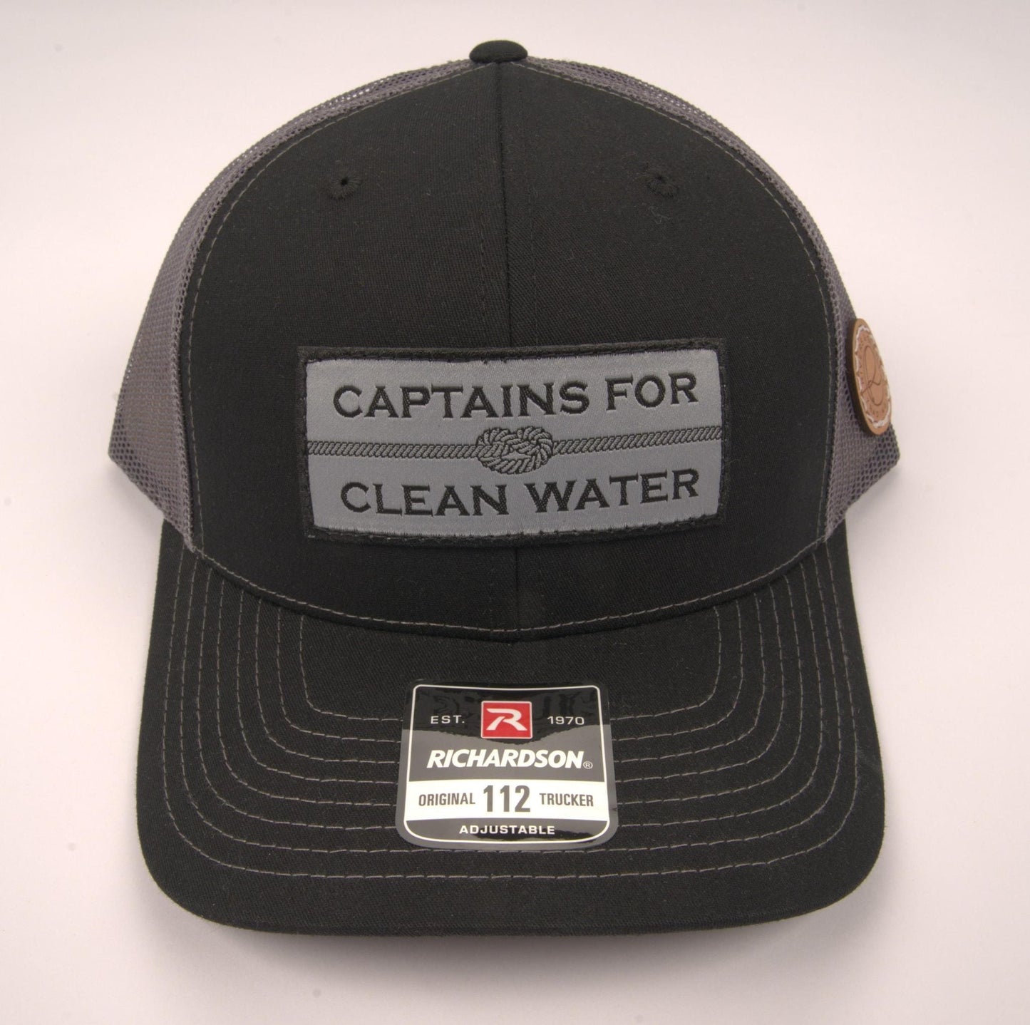 Captains For Clean Water R&G Trucker Hat (Black/Charcoal) Rivers & Glen Trading Co. Hats Black/Charcoal Headwear Rivers and Glen Trading Co