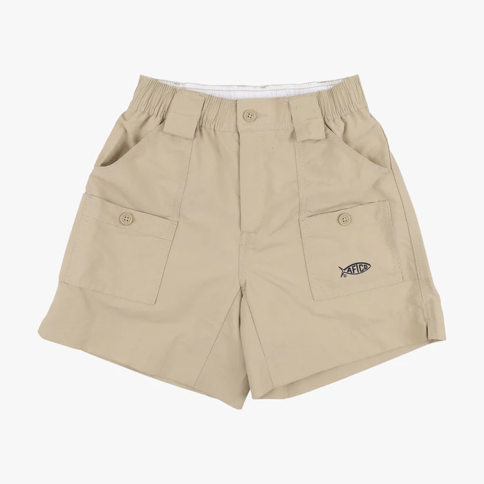 Aftco Youth Original Fishing Short Aftco Khaki / 20 Youth Shorts Rivers and Glen Trading Co