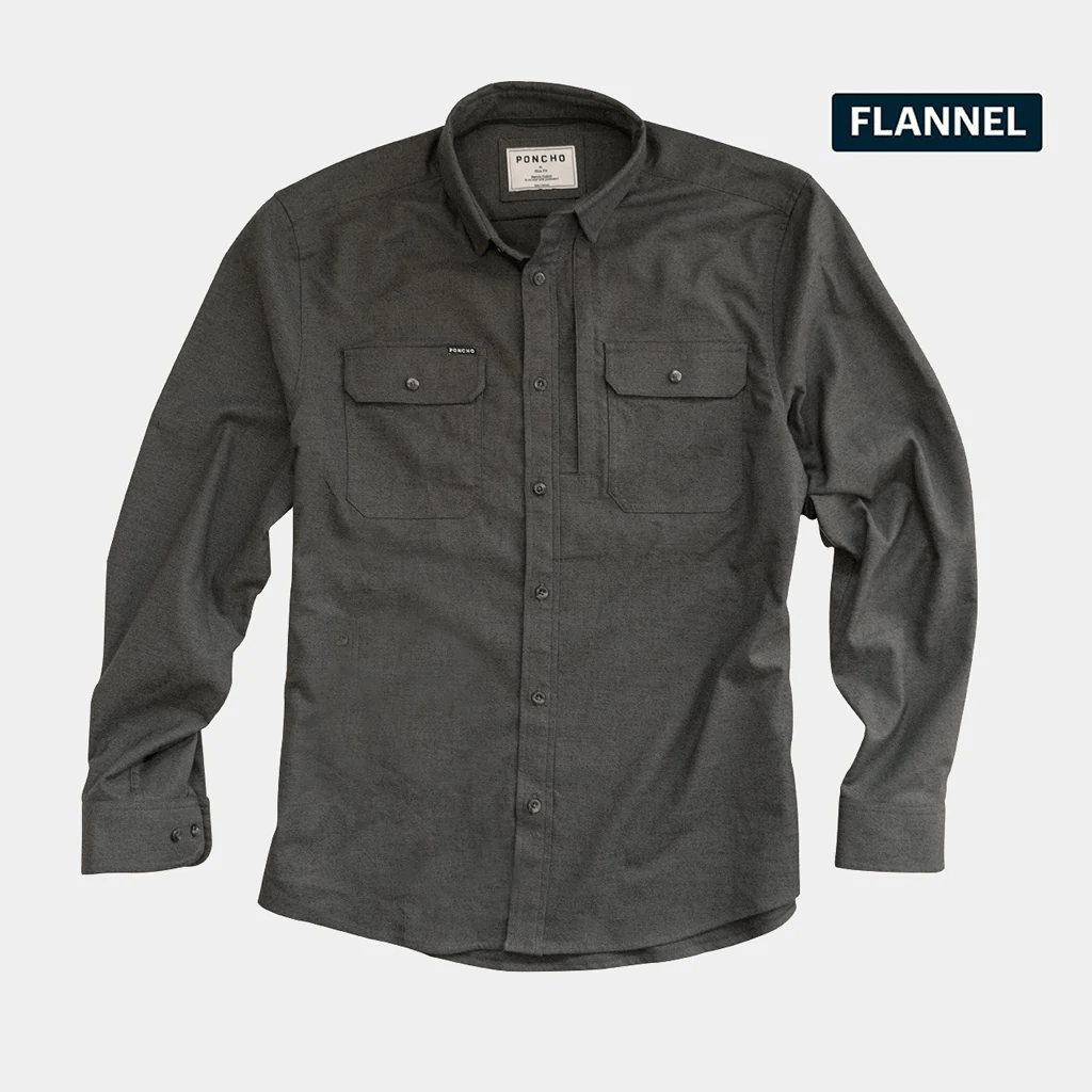 Poncho The Nighthawk Poncho Men's Long Sleeve Button Down Shirts Rivers and Glen Trading Co