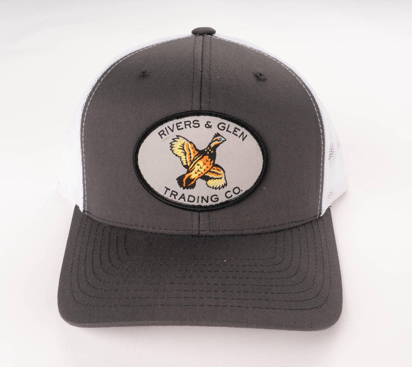 R&G Quail Trucker (Charcoal) Rivers and Glen Trading Co. Hats Headwear Rivers and Glen Trading Co