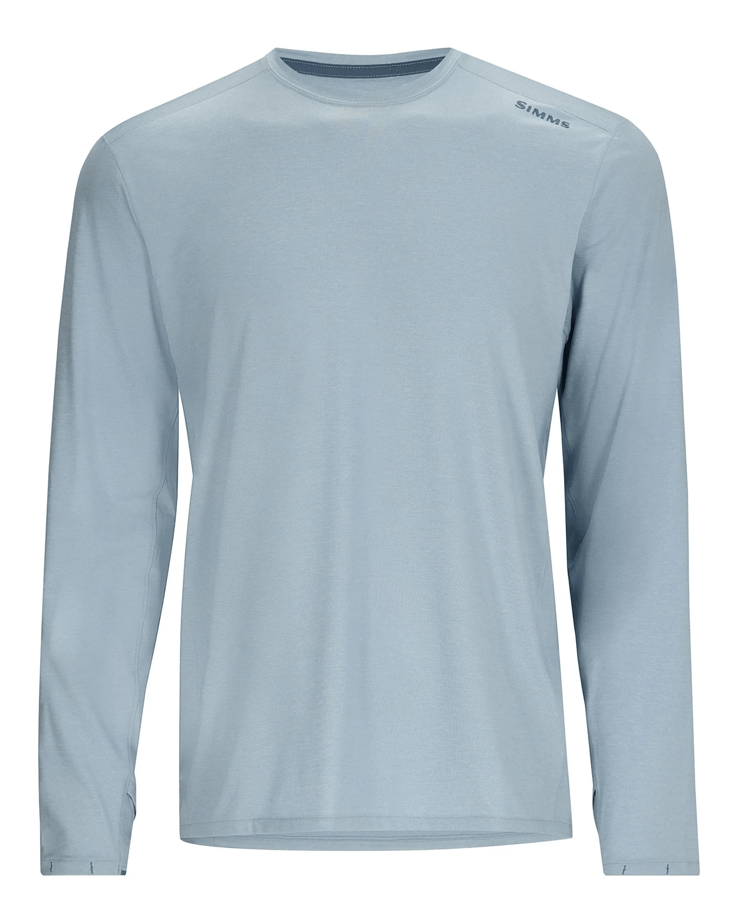 Simms Solarflex® LS Crewneck Solids Simms Sterling (R&G LOGO) / M Men's Long Sleeve Crew Shirts Rivers and Glen Trading Co