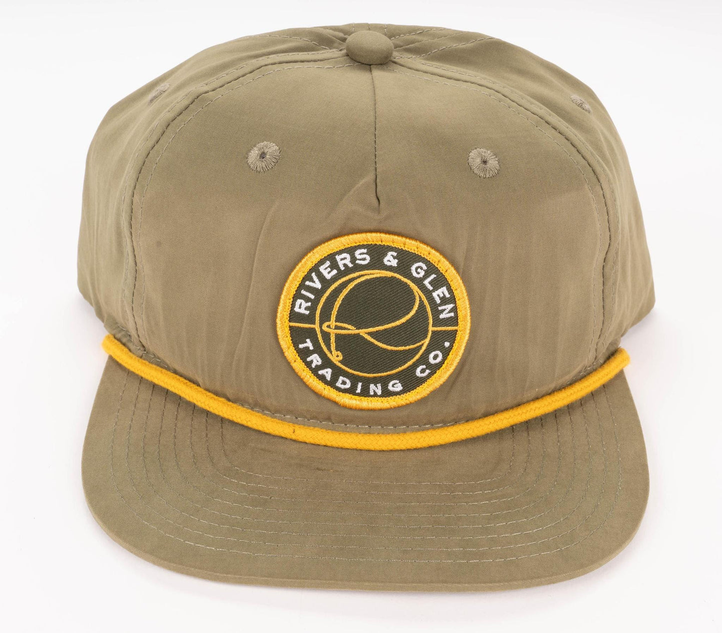 R&G Rope Hat 256 Rivers and Glen Trading Co. Hats Loden/Gold Olive/Gold Patch Headwear Rivers and Glen Trading Co