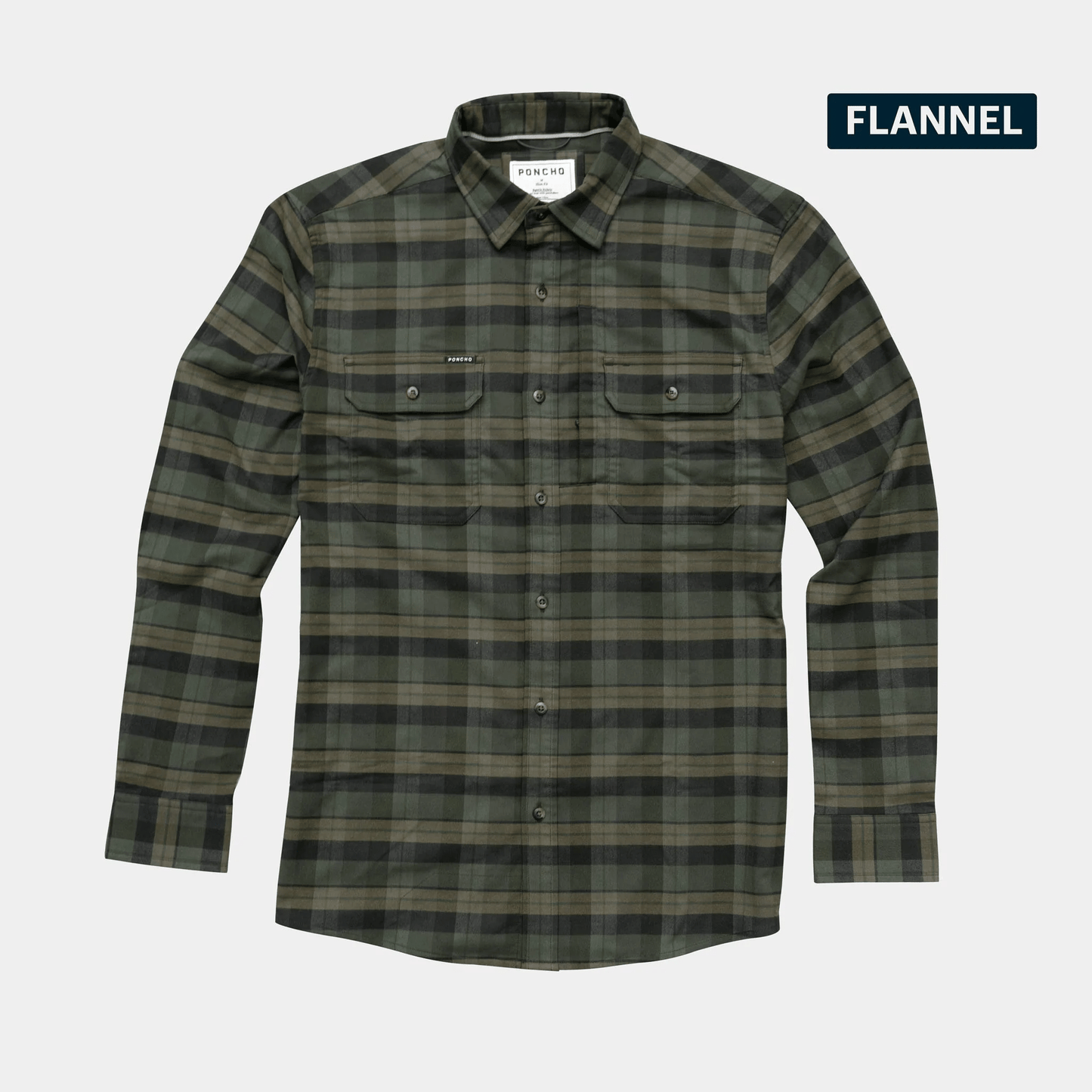Poncho The Kodiak Poncho Men's Long Sleeve Button Down Shirts Rivers and Glen Trading Co