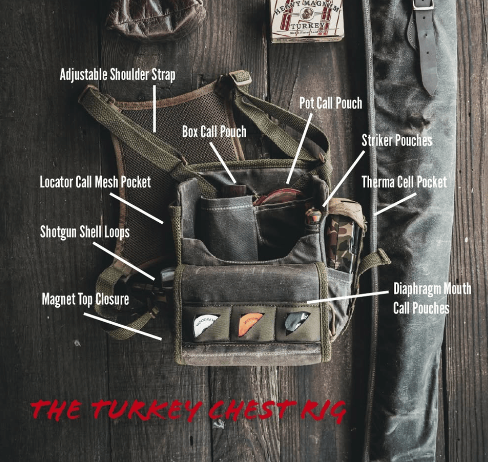 Armageddon Gear Turkey Chest Rig Armageddon Gear Brown Men's Hunting Vests Rivers and Glen Trading Co