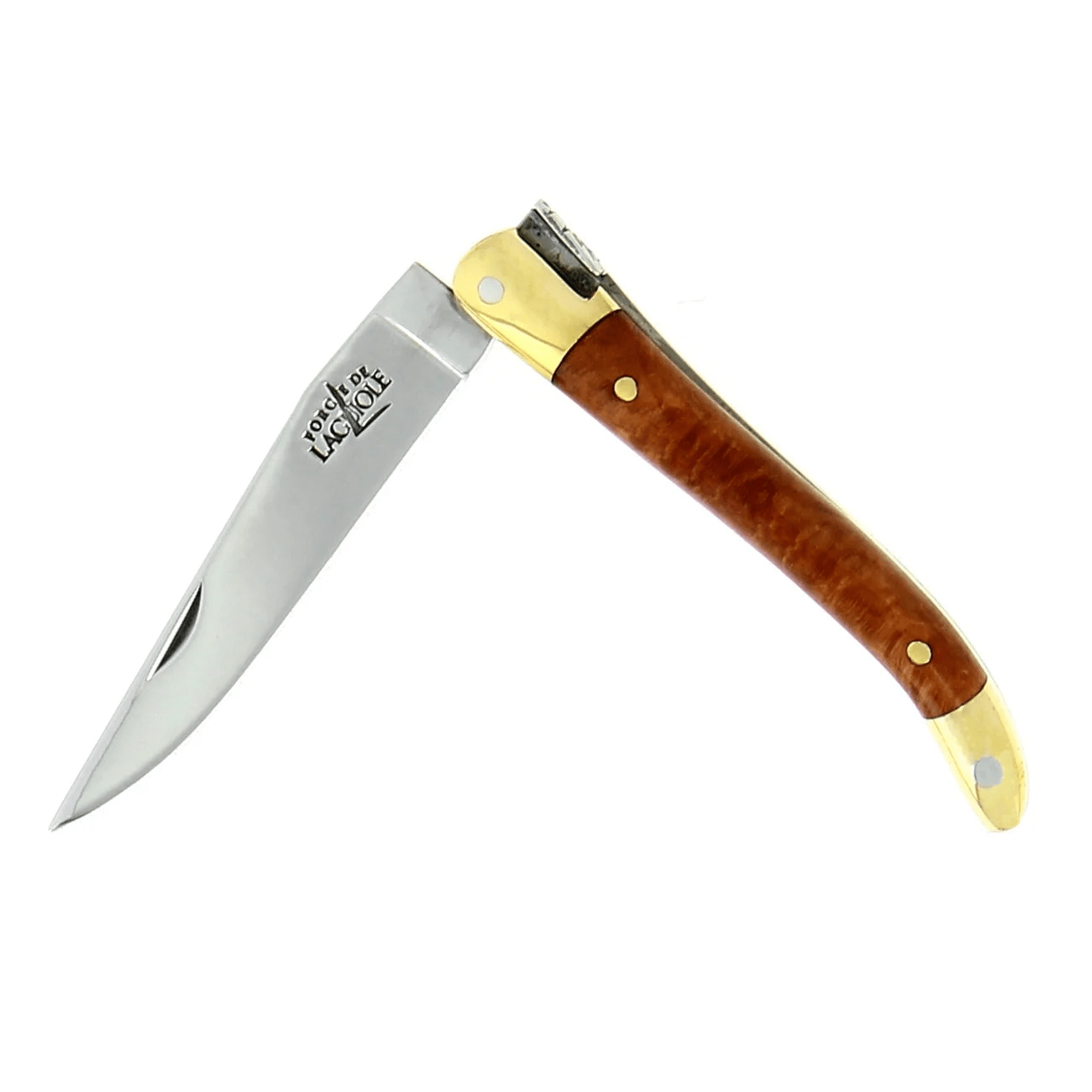Laguiole 7cm Brass Bolster Shiny Finish Laguiole Briarwood Knives Rivers and Glen Trading Co