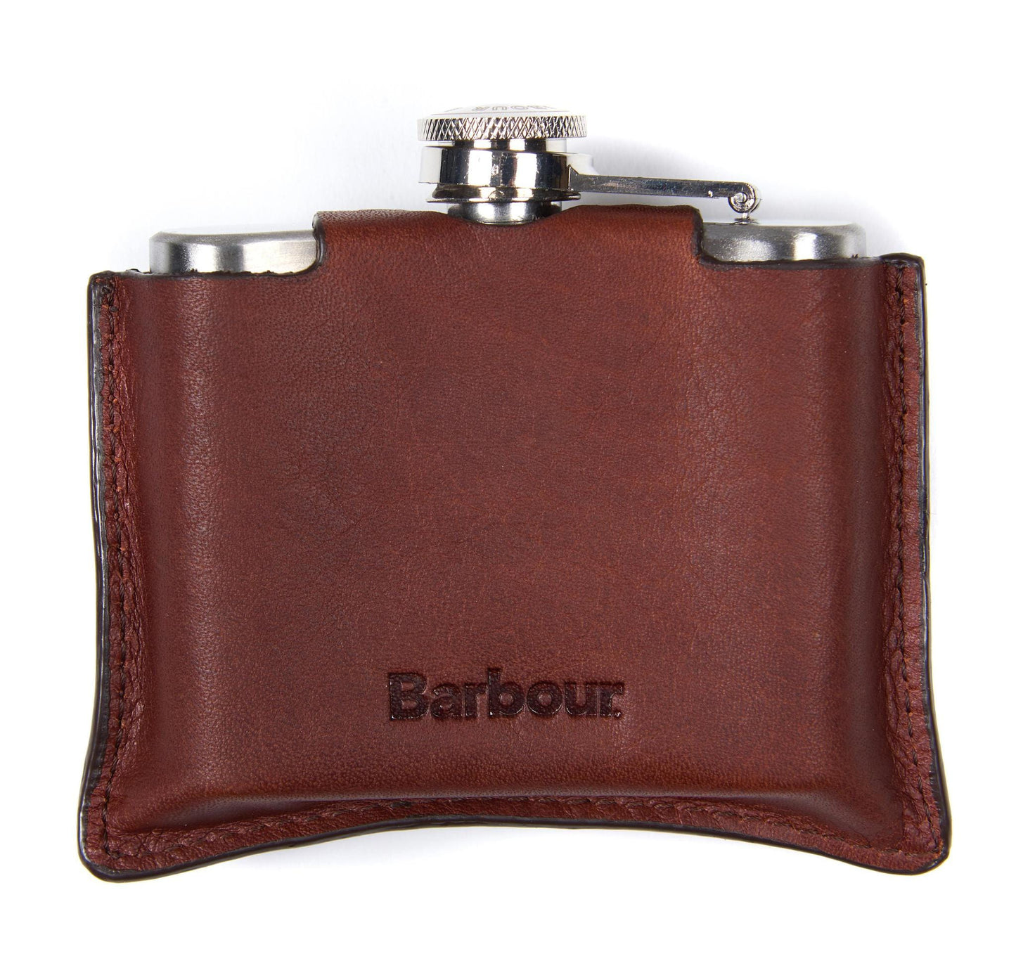 Barbour 4oz Hip Flask Barbour Brown Flasks Rivers and Glen Trading Co