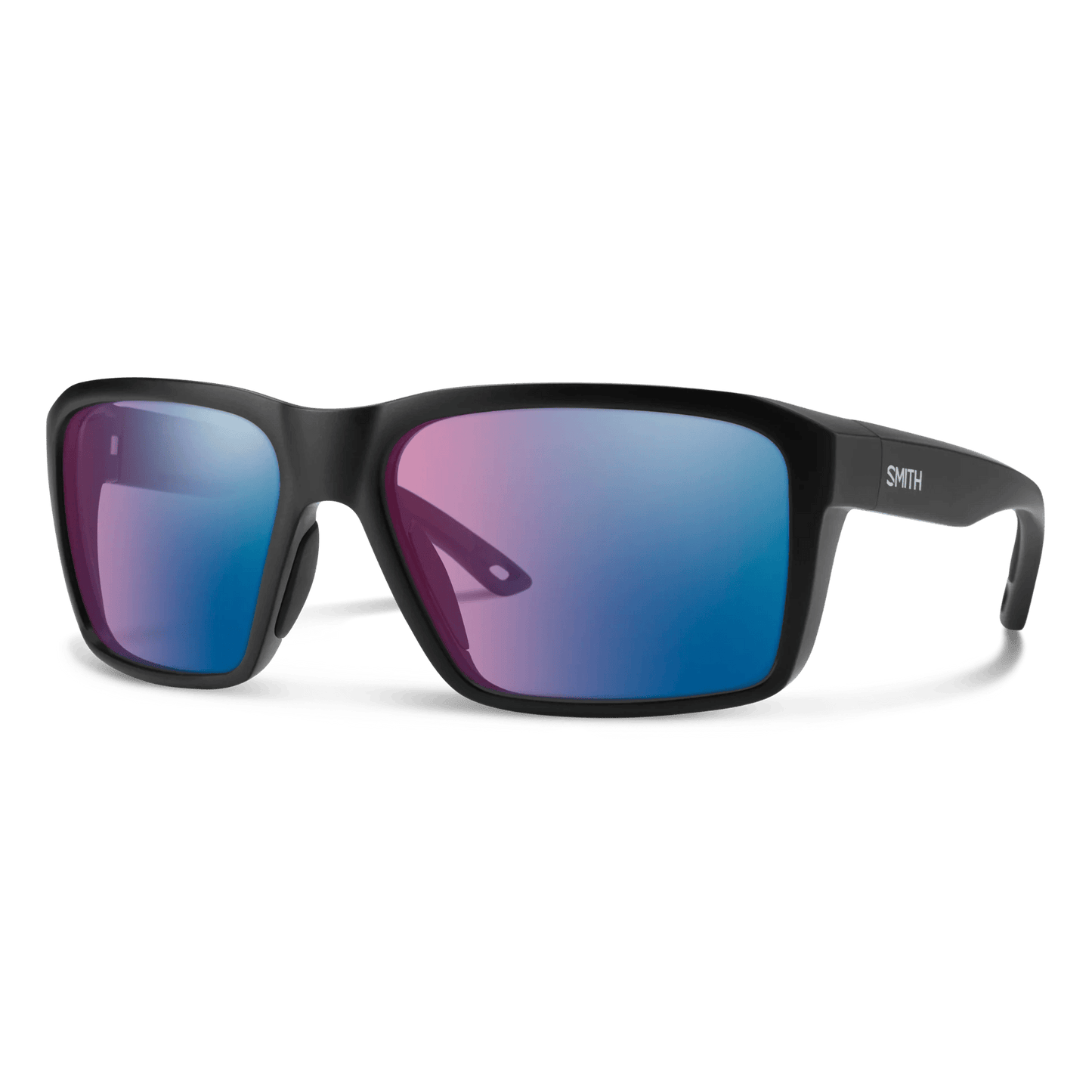Smith Backcast Smith Matte Black / ChromaPop Glass Polarchromic Rose Blue Mirror Sunglasses Rivers and Glen Trading Co