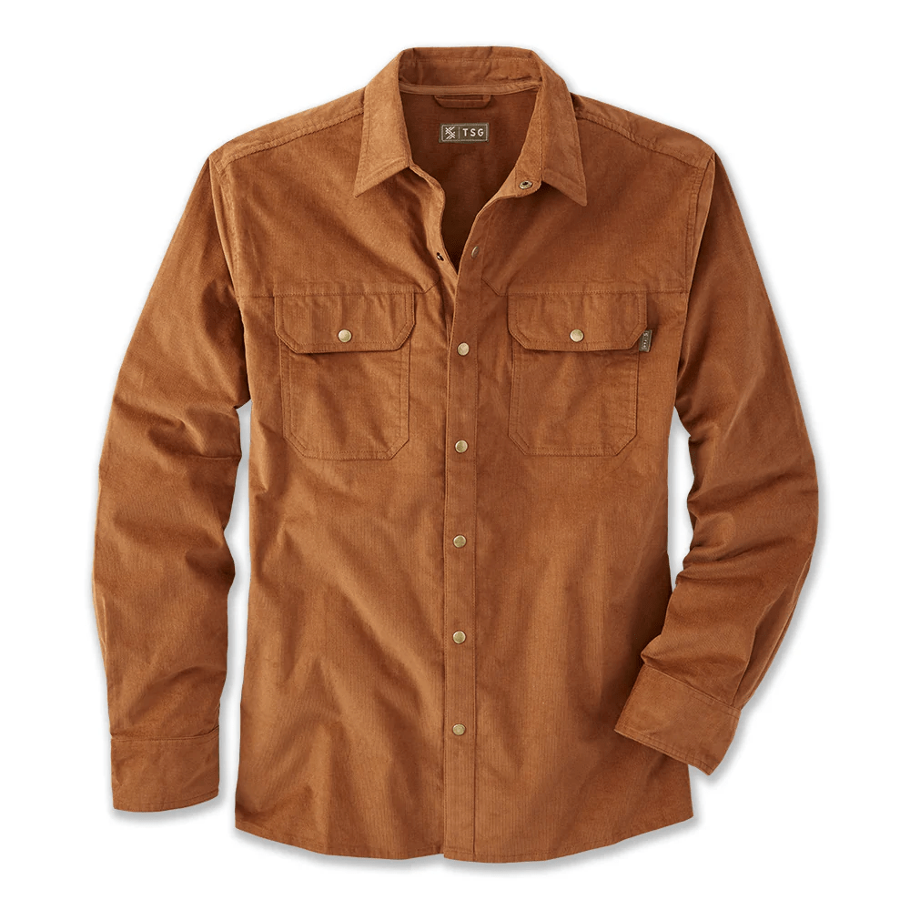 TSG Cottonwood Cord Shirt TSG Cedar / M Men's Long Sleeve Button Down Shirts Rivers and Glen Trading Co