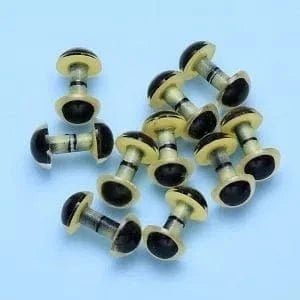 GAMECHANGE EYES Enrico Puglisi YELLOW PEARL - 6mm Fly Tying Rivers and Glen Trading Co