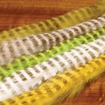 Hareline Dubbin Black Barred Magnum Rabbit Strips Hareline Dubbin White Fly Tying Rivers and Glen Trading Co