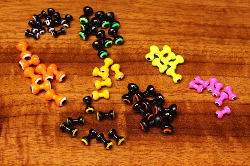 Medium Double Pupil Lead Eyes Hareline Dubbin Fly Tying Rivers and Glen Trading Co