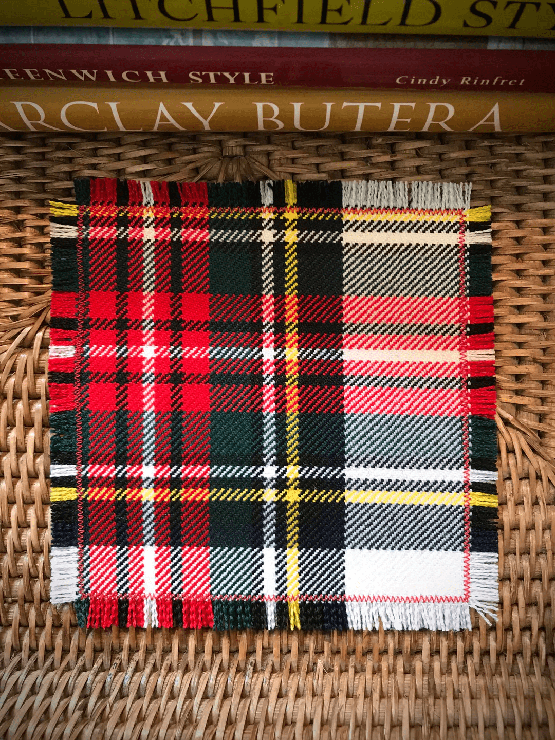 Signature Tartan Cocktail Napkins J Earl & Sons Dress Stewart Glassware Rivers and Glen Trading Co
