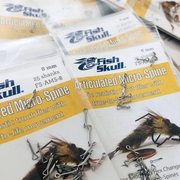 Fish Skull Articulated Micro Spine Flymen Fishing Company 6mm Fly Tying Rivers and Glen Trading Co