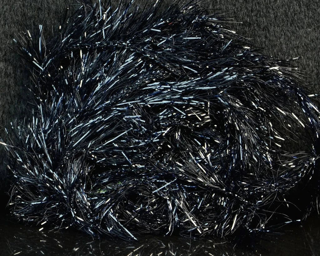 Medium Krystal Hackle Hareline Dubbin Black Fly Tying Rivers and Glen Trading Co