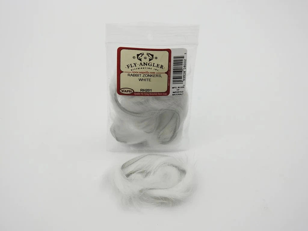 RABBIT ZONKERS Wapsi WHITE Fly Tying Rivers and Glen Trading Co