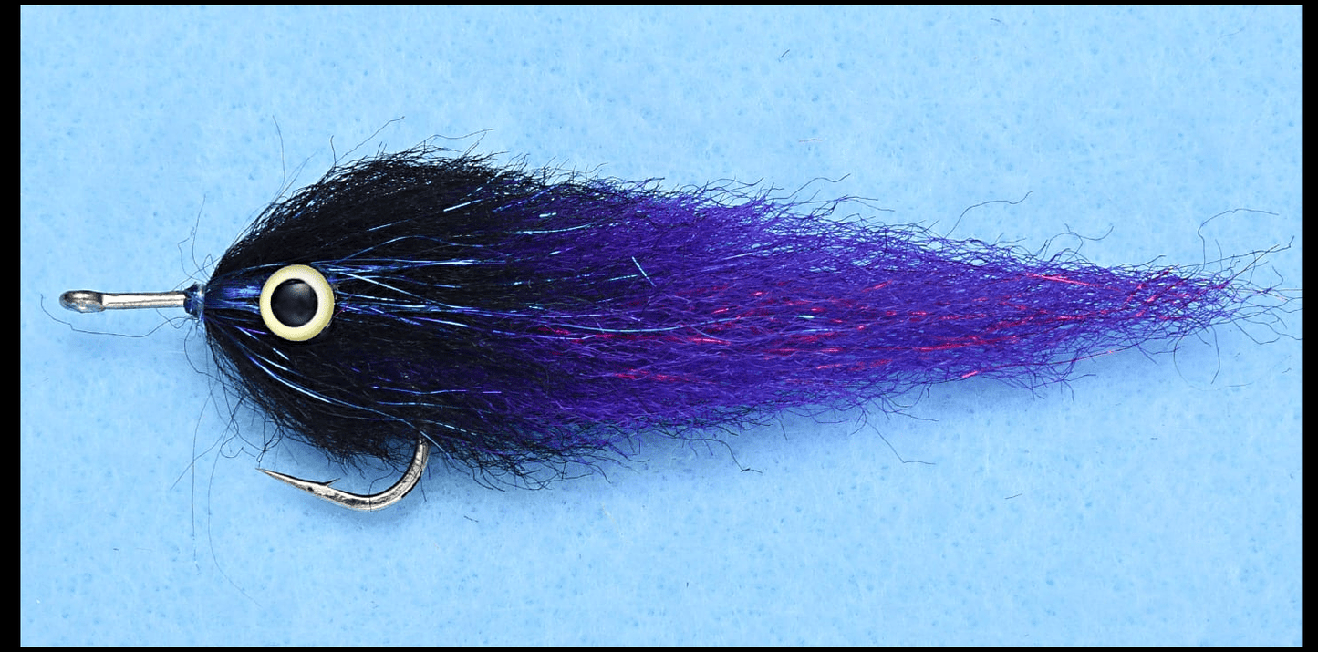 EP Flies Tarpon Streamer Enrico Puglisi Black/Purple / #3/0 Flies Rivers and Glen Trading Co