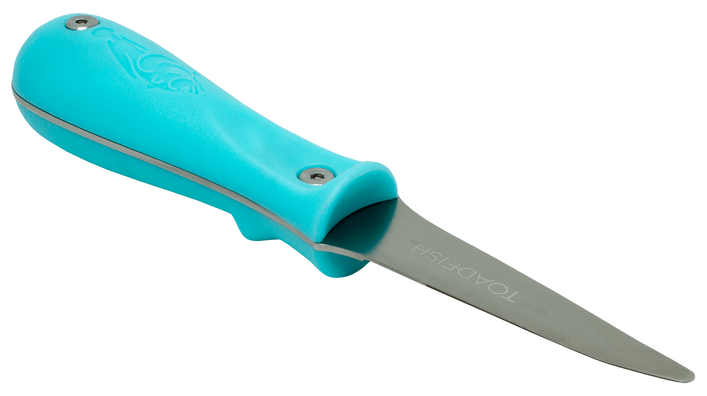 Toadfish Put Em' Back Oyster Knife Toadfish Teal Knives Rivers and Glen Trading Co
